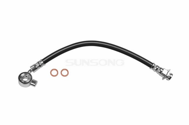 Sunsong Brake Hydraulic Hose P/N:2203186 Fits: Chevrolet C10 Pickup 72-71, Chevrolet C10 Suburban 72-71, Chevrolet G10 Van 72-71, GMC C15/c1500 Pickup 72-71, GMC C15/c1500 Suburban 72-71 - Image 1