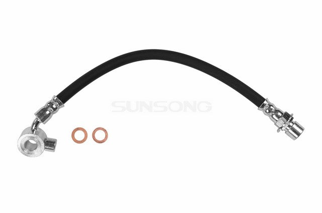 Sunsong Brake Hydraulic Hose P/N:2203187 Fits: Chevrolet C10 Pickup 72-71, Chevrolet C10 Suburban 72-71, Chevrolet G10 Van 72-71, GMC C15/c1500 Pickup 72-71, GMC C15/c1500 Suburban 72-71 - Image 1