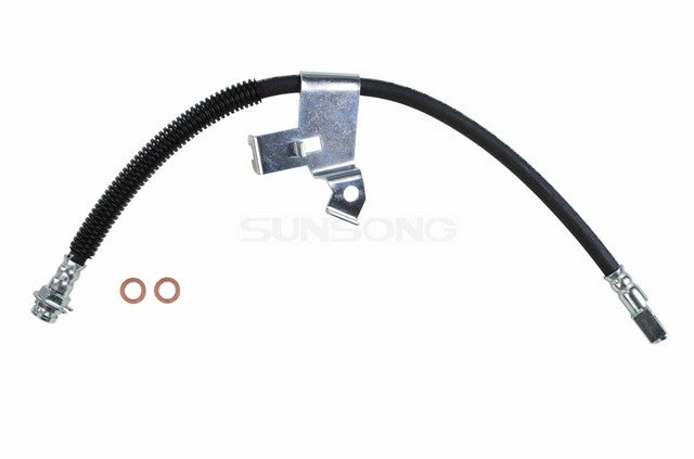 Sunsong Brake Hydraulic Hose P/N:2203191 Fits: Buick Lesabre, Buick Park Avenue, Buick Riviera, Cadillac Allante, Cadillac Deville, Cadillac Eldorado, Cadillac Seville, Oldsmobile Aurora, Pontiac Bonneville - Image 1