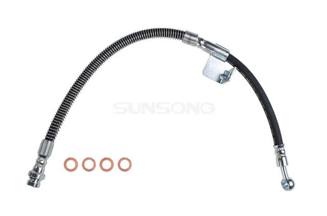 Sunsong Brake Hydraulic Hose P/N:2203193 Fits: Dodge Verna 05-04, Hyundai Accent 05-95, Hyundai Elantra 00-96, Hyundai Tiburon 01-97 - Image 1