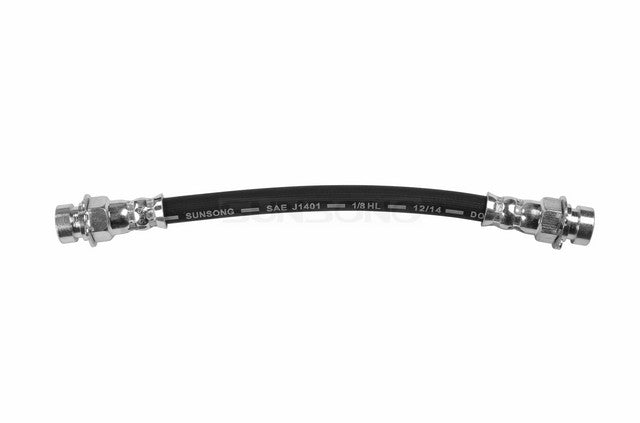 Sunsong Brake Hydraulic Hose P/N:2203514 Fits: Ford Deluxe 41-39, Ford Deluxe 48-46, Ford Model 11 A 1941, Ford Standard 40-39, Ford Super Deluxe 42-41, Ford Super Deluxe 48-46, Mercury Mercury 48-46, Mercury Series 19a 1941, Mercury Series O9a 1940 - Image 1