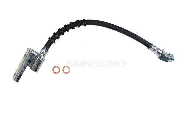 Sunsong Brake Hydraulic Hose P/N:2203526 Fits: Ford Fairlane 70-68, Ford Falcon 70-68, Ford Ranchero 71-68, Ford Torino 72-68, Mercury Comet 1971, Mercury Comet 69-68, Mercury Cyclone 71-69, Mercury Montego 71-68 - Image 1