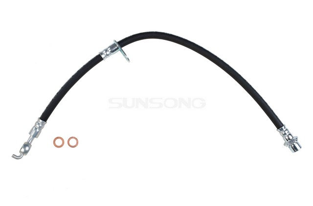 Sunsong Brake Hydraulic Hose P/N:2203708 Fits: Lexus Es300 01-97, Lexus Rx300 03-99, Toyota Avalon 04-97, Toyota Camry 01-97, Toyota Solara 03-99 - Image 1