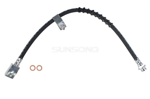 Sunsong Brake Hydraulic Hose P/N:2203734 Fits: Dodge Charger 87-83, Dodge Omni 90-78, Dodge Rampage 84-82, Plymouth Horizon 90-78, Plymouth Scamp 1983, Plymouth Turismo 85-83 - Image 1