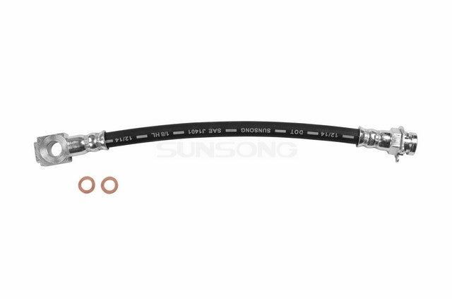 Sunsong Brake Hydraulic Hose P/N:2203746 Fits: Chevrolet Blazer 05-98, Chevrolet C3500hd 02-95, Chevrolet P30 99-97, Chevrolet S10 03-98, GMC C3500hd 02-01, GMC Jimmy 02-98, GMC P3500 99-97, GMC Sonoma 03-98 - Image 1