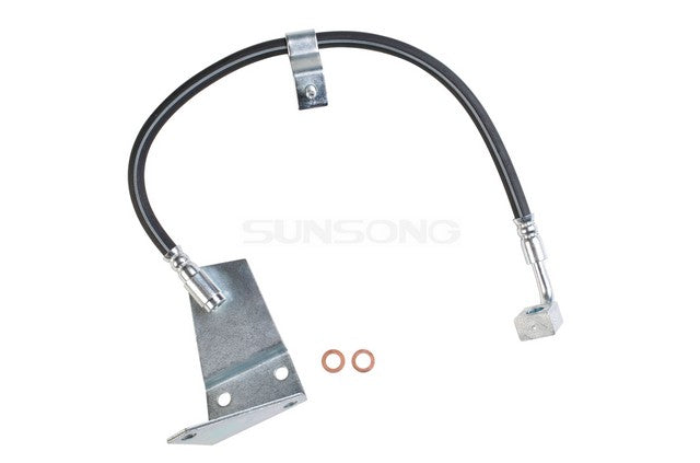 Sunsong Brake Hydraulic Hose P/N:2203898 Fits: Dodge B100, Dodge B150, Dodge B200, Dodge B250, Dodge B300, Dodge B350, Dodge Cb300, Plymouth Pb100, Plymouth Pb150, Plymouth Pb200, Plymouth Pb250, Plymouth Pb300, Plymouth Pb350 - Image 1