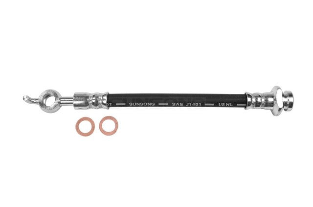 Sunsong Brake Hydraulic Hose P/N:2203949 Fits: Honda Passport 02-98, Isuzu Amigo 00-98, Isuzu Axiom 04-02, Isuzu Rodeo 04-98, Isuzu Rodeo Sport 03-01 - Image 1