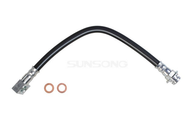 Sunsong Brake Hydraulic Hose P/N:2203983 Fits: Buick Reatta 91-88, Buick Riviera 91-86, Cadillac Allante 92-87, Cadillac Eldorado 91-86, Cadillac Seville 91-86, Oldsmobile Toronado 91-86 - Image 1