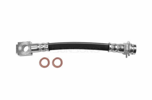 Sunsong Brake Hydraulic Hose P/N:2203993 Fits: Chevrolet Beretta 93-92, Chevrolet Camaro 92-89, Chevrolet Corsica 93-92, Oldsmobile Achieva 1992, Pontiac Firebird 92-89, Pontiac Grand Am 93-92 - Image 1