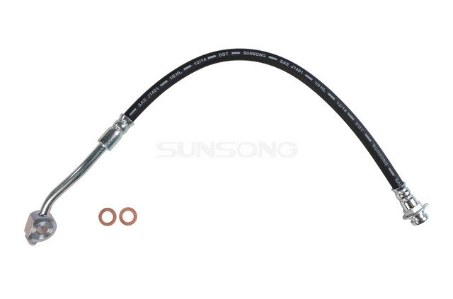 Sunsong Brake Hydraulic Hose P/N:2204073 Fits: Ford E-250 Econoline 79-78, Ford E-250 Econoline Club Wagon 79-78, Ford E-350 Econoline 80-78, Ford E-350 Econoline Club Wagon 80-78 - Image 1