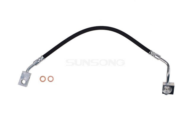 Sunsong Brake Hydraulic Hose P/N:2204297 Fits: Ford E-250 Econoline 88-85, Ford E-250 Econoline Club Wagon 88-85, Ford E-350 Econoline 87-85, Ford E-350 Econoline Club Wagon 87-85 - Image 1