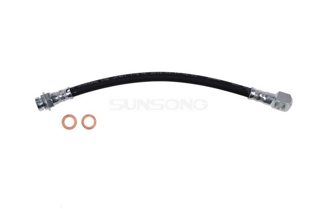 Sunsong Brake Hydraulic Hose P/N:2204338 Fits: Buick Skyhawk 78-76, Chevrolet Monza 78-76, Chevrolet Vega 1977, Oldsmobile Starfire 78-76, Pontiac Astre 1977, Pontiac Sunbird 78-76 - Image 1