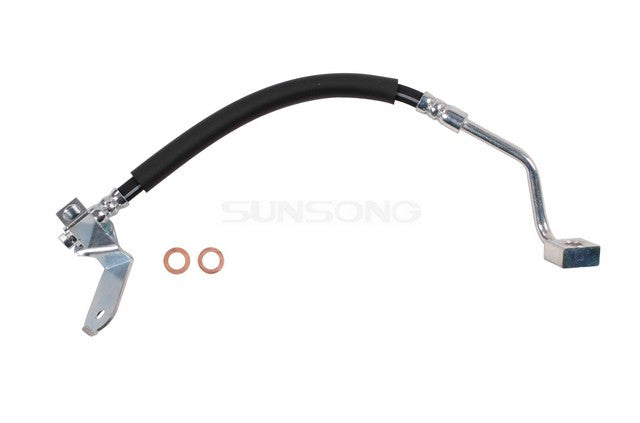 Sunsong Brake Hydraulic Hose P/N:2204371 Fits: Chrysler 300 14-06, Dodge Challenger 12-08, Dodge Challenger 2018, Dodge Challenger 21-20, Dodge Charger 18-06, Dodge Charger 21-20, Dodge Magnum 08-06 - Image 1