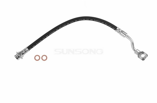 Sunsong Brake Hydraulic Hose P/N:2204376 Fits: Chevrolet Silverado 1500 Hd 03-02, Chevrolet Silverado 2500 03-99, Chevrolet Silverado 2500 Hd 03-01, GMC Sierra 1500 Hd 03-02, GMC Sierra 2500 03-99, GMC Sierra 2500 Hd 03-01 - Image 1