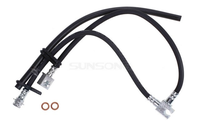 Sunsong Brake Hydraulic Hose P/N:2204571 Fits: Ford E-350 Super Duty 17-05, Ford E-350 Super Duty 2019, Ford E-350 Super Duty 2021, Ford E-450 Super Duty 19-08, Ford E-450 Super Duty 2021, Ford Econoline Van 14-13, Ford Econoline Wagon 14-13 - Image 1