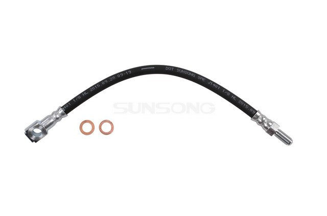 Sunsong Brake Hydraulic Hose P/N:2204992 Fits: Jaguar Vanden Plas 97-95, Jaguar Xj12 96-95, Jaguar Xj6 97-95, Jaguar Xjr 97-95, Jaguar Xjs 96-95 - Image 1