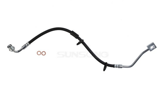 Sunsong Brake Hydraulic Hose P/N:2205175 Fits: Ford E-150, Ford E-150 Econoline, Ford E-250, Ford E-350 Super Duty, Ford E-450 Super Duty, Ford Econoline Van, Ford Econoline Wagon - Image 1