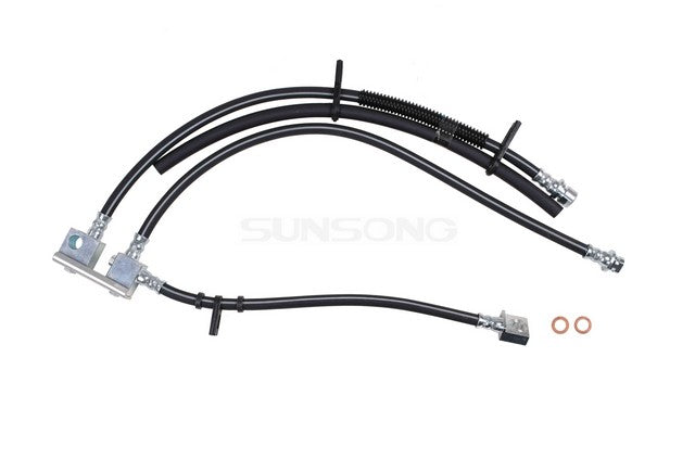 Sunsong Brake Hydraulic Hose P/N:2205181 Fits: Ford E-150 13-09, Ford E-250 14-09, Ford E-350 Super Duty 19-08, Ford E-350 Super Duty 2021 - Image 1