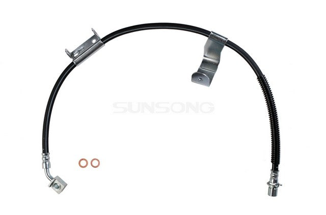 Sunsong Brake Hydraulic Hose P/N:2205279 Fits: Chevrolet Silverado 2500, Chevrolet Silverado 2500 Hd, Chevrolet Silverado 3500, Chevrolet Silverado 3500 Hd, Chevrolet Suburban 2500, GMC Sierra 2500 Hd, GMC Sierra 3500 Hd, GMC Yukon Xl 2500, Hummer H2 - Image 1