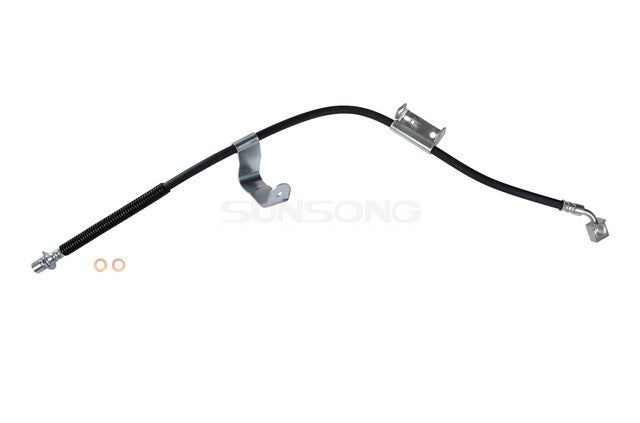 Sunsong Brake Hydraulic Hose P/N:2205280 Fits: Chevrolet Silverado 2500, Chevrolet Silverado 2500 Hd, Chevrolet Silverado 3500, Chevrolet Silverado 3500 Hd, Chevrolet Suburban 2500, GMC Sierra 2500 Hd, GMC Sierra 3500 Hd, GMC Yukon Xl 2500, Hummer H2 - Image 1