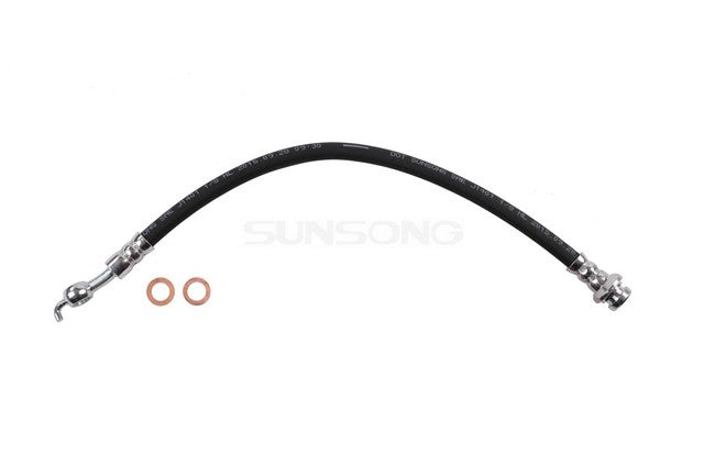 Sunsong Brake Hydraulic Hose P/N:2205340 Fits: Infiniti M35h 13-12, Infiniti M37 13-11, Infiniti M56 13-11, Infiniti Q50 21-14, Infiniti Q60 21-17, Infiniti Q70 19-14, Infiniti Q70l 19-15 - Image 1