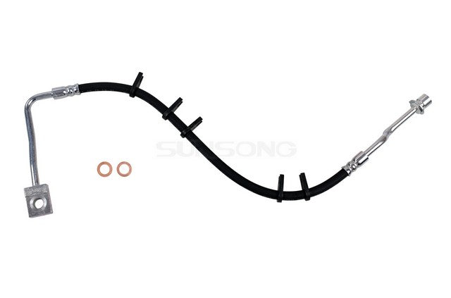 Sunsong Brake Hydraulic Hose P/N:2205667 Fits: Chevrolet C6500 Kodiak, Chevrolet C7500 Kodiak, Chevrolet T7500, GMC C6500 Topkick, GMC C7500 Topkick, GMC T7500, Isuzu Ftr, Isuzu Fvr, Isuzu Fxr, Isuzu Htr, Isuzu Hvr - Image 1