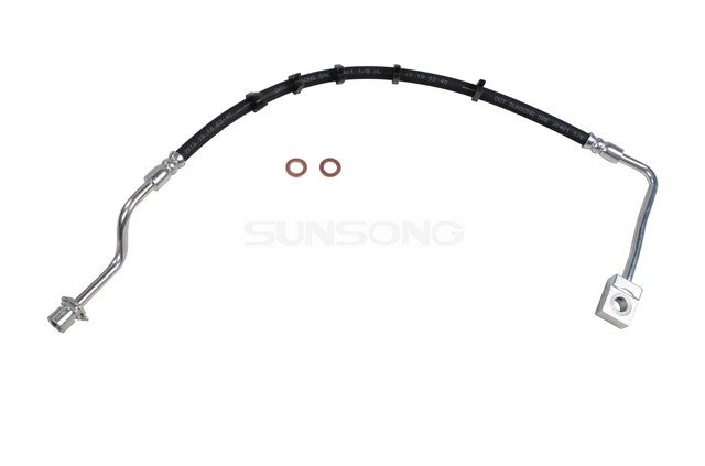 Sunsong Brake Hydraulic Hose P/N:2205668 Fits: Chevrolet C6500 Kodiak, Chevrolet C7500 Kodiak, Chevrolet T7500, GMC C6500 Topkick, GMC C7500 Topkick, GMC T7500, Isuzu Ftr, Isuzu Fvr, Isuzu Fxr, Isuzu Htr, Isuzu Hvr - Image 1