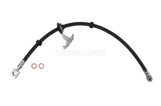 Sunsong Brake Hydraulic Hose P/N:2205915 Fits: Mercedes-benz Ml320 03-98, Mercedes-benz Ml350 05-03, Mercedes-benz Ml430 01-99, Mercedes-benz Ml500 05-02, Mercedes-benz Ml500 15-13, Mercedes-benz Ml55 Amg 03-00 - Image 1