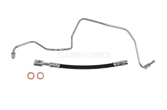 Sunsong Brake Hydraulic Hose P/N:2206181 Fits: Audi Tt 06-00, Seat Toledo 16-15, Seat Toledo 2013, Seat Toledo 2018, Volkswagen Beetle 10-98, Volkswagen Bora 10-07, Volkswagen Clasico 13-11, Volkswagen Golf 06-99, Volkswagen Jetta 05-99 - Image 1