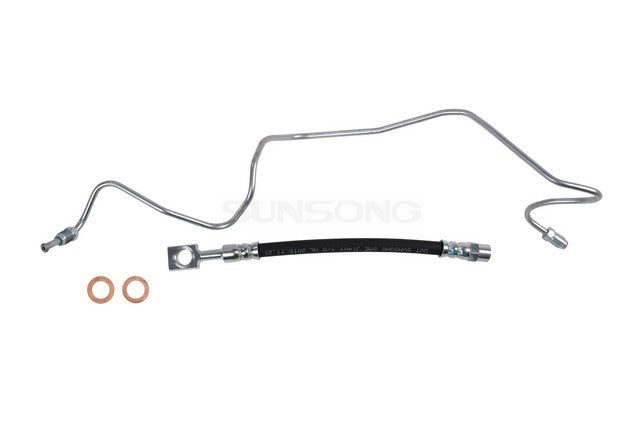 Sunsong Brake Hydraulic Hose P/N:2206182 Fits: Audi Tt 06-00, Seat Toledo 16-15, Seat Toledo 2013, Seat Toledo 2018, Volkswagen Beetle 10-98, Volkswagen Bora 10-07, Volkswagen Clasico 13-11, Volkswagen Golf 06-99, Volkswagen Jetta 05-99 - Image 1
