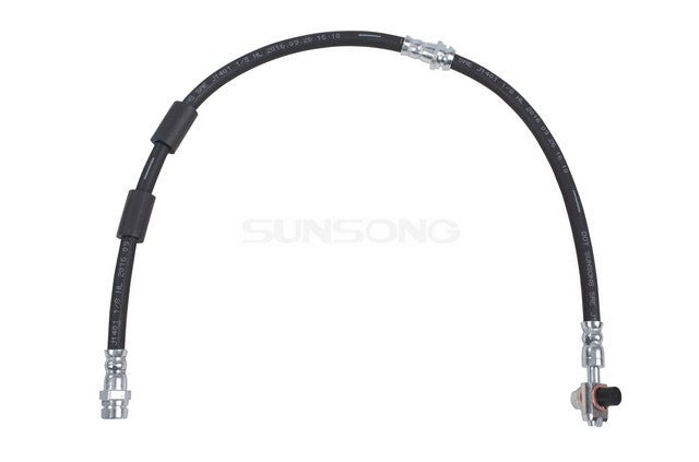 Sunsong Brake Hydraulic Hose P/N:2206596 Fits: Audi A3, Audi A3 Quattro, Audi A3 Sportback E-tron, Audi Q2, Audi Q2 Quattro, Audi Q3, Audi S3, Audi Tt, Audi Tt Quattro, Audi Tts Quattro - Image 1