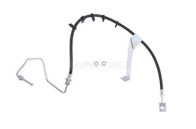 Sunsong Brake Hydraulic Hose P/N:2207369 Fits: Chevrolet C6500 Kodiak 09-06, Chevrolet C7500 Kodiak 09-03, GMC C6500 Topkick 09-06, GMC C7500 Topkick 09-03, Isuzu Htr 08-05, Isuzu Hvr 08-05 - Image 1