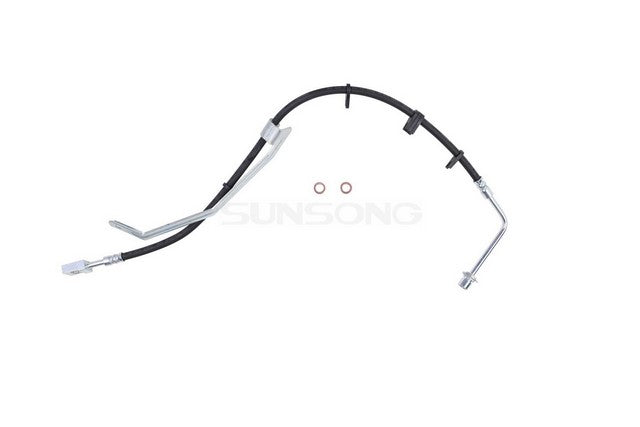 Sunsong Brake Hydraulic Hose P/N:2207386 Fits: Chevrolet C6500 Kodiak 02-97, Chevrolet C7500 Kodiak 02-97, Chevrolet T6500 02-97, Chevrolet T7500 02-97, GMC C6500 Topkick 02-97, GMC C7500 Topkick 02-97, GMC T6500 02-01, GMC T7500 02-97 - Image 1