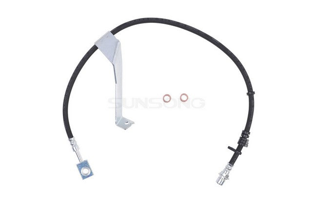 Sunsong Brake Hydraulic Hose P/N:2207392 Fits: Chevrolet C6500 Kodiak 09-06, Chevrolet C7500 Kodiak 09-03, GMC C6500 Topkick 09-06, GMC C7500 Topkick 09-03, Isuzu Htr 08-05, Isuzu Hvr 08-05 - Image 1