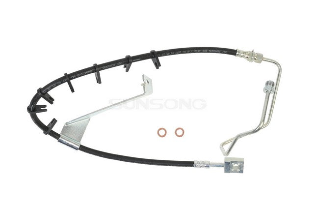 Sunsong Brake Hydraulic Hose P/N:2209040 Fits: Chevrolet C6500 Kodiak 09-03, Chevrolet C7500 Kodiak 09-03, GMC C6500 Topkick 09-03, GMC C7500 Topkick 09-03, Isuzu Htr 08-05, Isuzu Hvr 08-05 - Image 1
