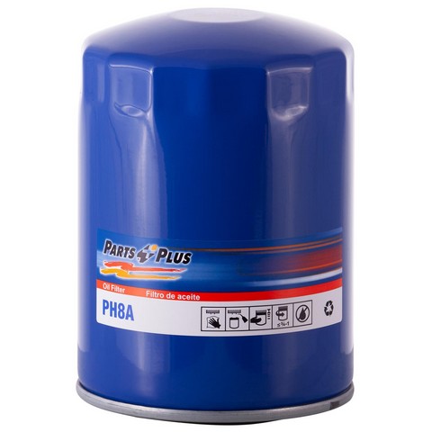 Parts Plus Engine Oil Filter P/N:PH8A Fits: American Motors Rebel, Aston Martin Lagonda, Aston Martin V-8, Chrysler Imperial, Chrysler New Yorker, Chrysler Newport, Chrysler TOWN &amp; COUNTRY, Detomaso Mangusta, Detomaso Pantera, Dodge 330 - Image 1
