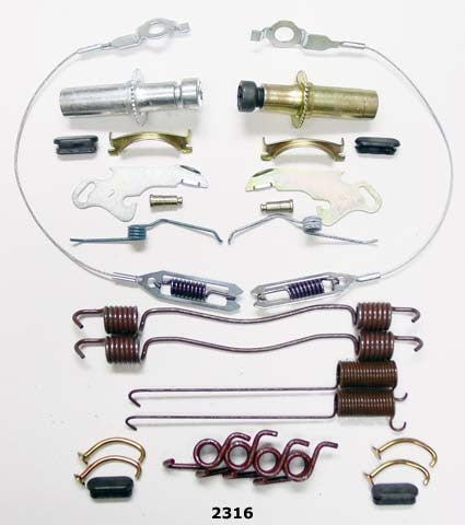 Better Brake Parts Drum Brake Hardware Kit P/N:2316K Fits: Dodge B350 94-86, Dodge B3500 97-95, Dodge D250 93-86, Dodge D350 93-86, Dodge W250 93-90, Dodge W300 89-86, Dodge W350 93-86 - Image 1