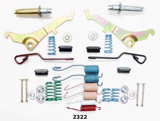 Better Brake Parts Drum Brake Hardware Kit P/N:2322K Fits: Buick Regal, Chevrolet Astro, Chevrolet Camaro, Chevrolet Caprice, Chevrolet El Camino, Chevrolet Impala, Chevrolet Llv, Chevrolet Malibu, Chevrolet Monte Carlo, Chevrolet S10 - Image 1