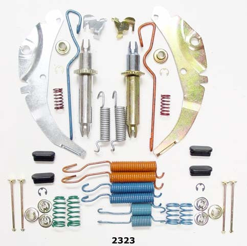 Better Brake Parts Drum Brake Hardware Kit P/N:2323K Fits: Chevrolet C20, Chevrolet C20 Suburban, Chevrolet C2500, Chevrolet C2500 Suburban, Chevrolet C3500, Chevrolet Express 2500, Chevrolet G30, Chevrolet K20, Chevrolet K20 Suburban, Chevrolet K2500 - Image 1