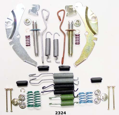 Better Brake Parts Drum Brake Hardware Kit P/N:2324K Fits: Cadillac Brougham, Cadillac Escalade, Cadillac Fleetwood, Chevrolet Blazer, Chevrolet C10, Chevrolet C10 Suburban, Chevrolet C1500, Chevrolet C1500 Suburban, Chevrolet C20, Chevrolet C20 Suburban - Image 1