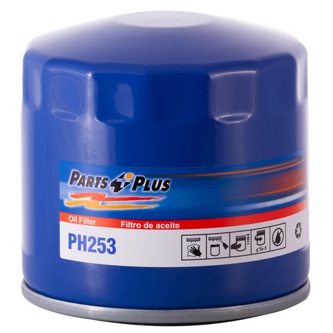 Parts Plus Engine Oil Filter P/N:PH253 Fits: Alfa Romeo 164, Alfa Romeo Gtv-6, Alfa Romeo Milano, Alfa Romeo Spider, Alfa Romeo Sport, Alfa Romeo Sprint, Austin Marina, Bertone X-1/9, Chrysler 300m, Chrysler Cirrus - Image 1