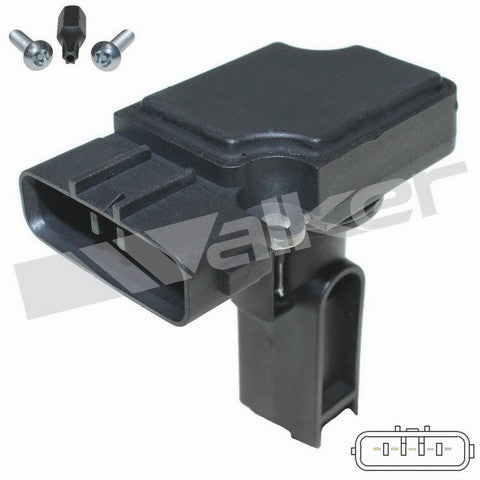 Walker Products Mass Air Flow Sensor P/N:245-1166 Fits: Chevrolet C4500 Kodiak, Chevrolet C5500 Kodiak, Chevrolet Express 2500, Chevrolet Express 3500, Chevrolet Silverado 2500 Hd, Chevrolet Silverado 2500 Hd Classic, Chevrolet Silverado 3500 - Image 1