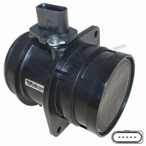 Walker Products Mass Air Flow Sensor P/N:245-1171 Fits: Audi A3, Audi A4, Audi A4 Quattro, Audi Tt, Seat Altea, Seat Altea Xl, Seat Exeo, Seat Toledo, Volkswagen Eos, Volkswagen Golf, Volkswagen Golf R, Volkswagen Gti, Volkswagen Jetta, Volkswagen Passat - Image 1