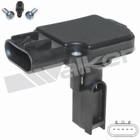 Walker Products Mass Air Flow Sensor P/N:245-1177 Fits: Chevrolet Colorado 06-04, Chevrolet Malibu 08-04, GMC Canyon 06-04, Hummer H3 07-06, Isuzu I-280 2006, Isuzu I-350 2006, Isuzu I-370 2007, Saturn Ion 07-04 - Image 1