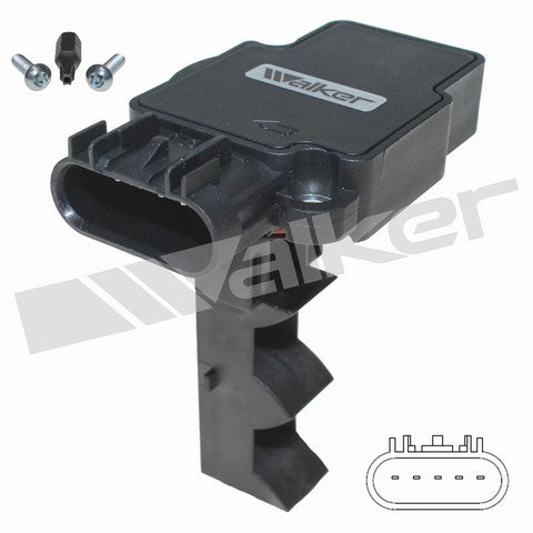 Walker Products Mass Air Flow Sensor P/N:245-1250 Fits: Chevrolet Express 2500, Chevrolet Express 3500, Chevrolet Express 4500, Chevrolet Silverado 2500 Hd, Chevrolet Silverado 3500 Hd, GMC Savana 2500, GMC Savana 3500, GMC Savana 4500, GMC Sierra 2500 Hd - Image 1