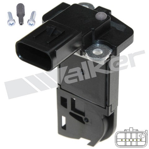 Walker Products Mass Air Flow Sensor P/N:245-1328 Fits: Ford C-max 18-13, Ford Escape 19-17, Ford Focus 18-12, Ford Fusion 20-13, Ford Police Responder Hybrid 20-19, Ford Ssv Plug-in Hybrid 20-19, Ford Transit Connect 22-16, Lincoln Mkz 20-13 - Image 1