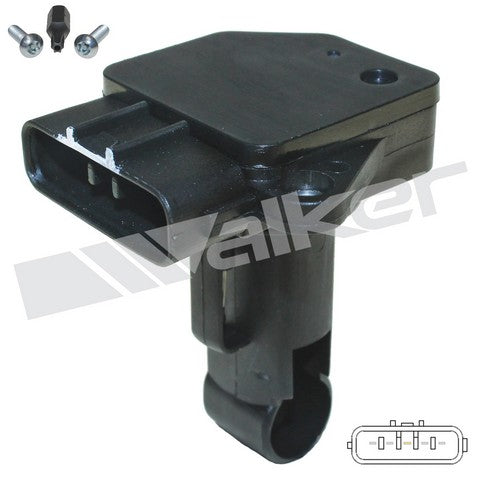 Walker Products Mass Air Flow Sensor P/N:245-1662 Fits: Jaguar S-type 08-02, Jaguar Vanden Plas 09-04, Jaguar Xf 10-09, Jaguar Xf 2012, Jaguar Xj8 09-04, Jaguar Xk8 06-03, Jaguar X-type 08-01 - Image 1