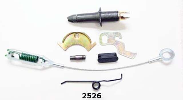 Better Brake Parts Drum Brake Self-Adjuster Repair Kit P/N:2526K Fits: Chrysler TOWN &amp; COUNTRY, Dodge Caravan, Dodge Dakota, Dodge Dart, Dodge Grand Caravan, Dodge Mini Ram, Jeep Cherokee, Jeep Comanche, Jeep Wagoneer, Jeep Wrangler - Image 1