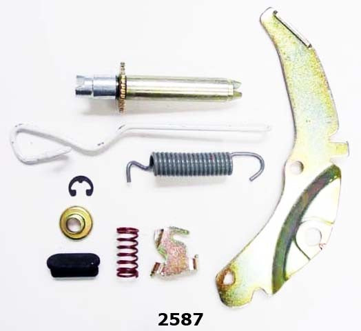 Better Brake Parts Drum Brake Self-Adjuster Repair Kit P/N:2587K Fits: Cadillac Brougham, Cadillac Escalade, Cadillac Fleetwood, Chevrolet Blazer, Chevrolet C10, Chevrolet C10 Suburban, Chevrolet C1500, Chevrolet C1500 Suburban, Chevrolet C20 - Image 1