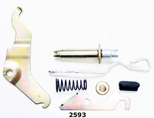 Better Brake Parts Drum Brake Self-Adjuster Repair Kit P/N:2593K Fits: Buick Commercial Chassis, Buick Estate Wagon, Buick Lesabre, Buick Regal, Buick Riviera, Buick Roadmaster, Cadillac 60 Special, Cadillac Brougham, Cadillac Deville - Image 1